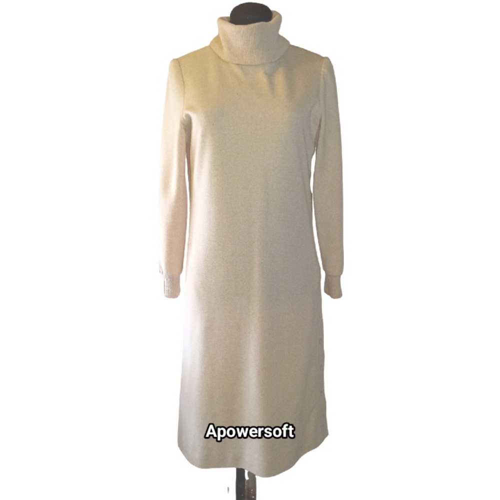 Vintage Turtle Neck Dress (0435)